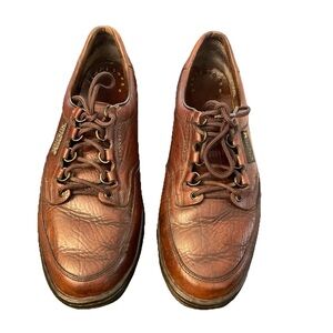 MEPHISTO MATCH Full Grain LEATHER Brown Walking OXFORD SHOES Men US 10